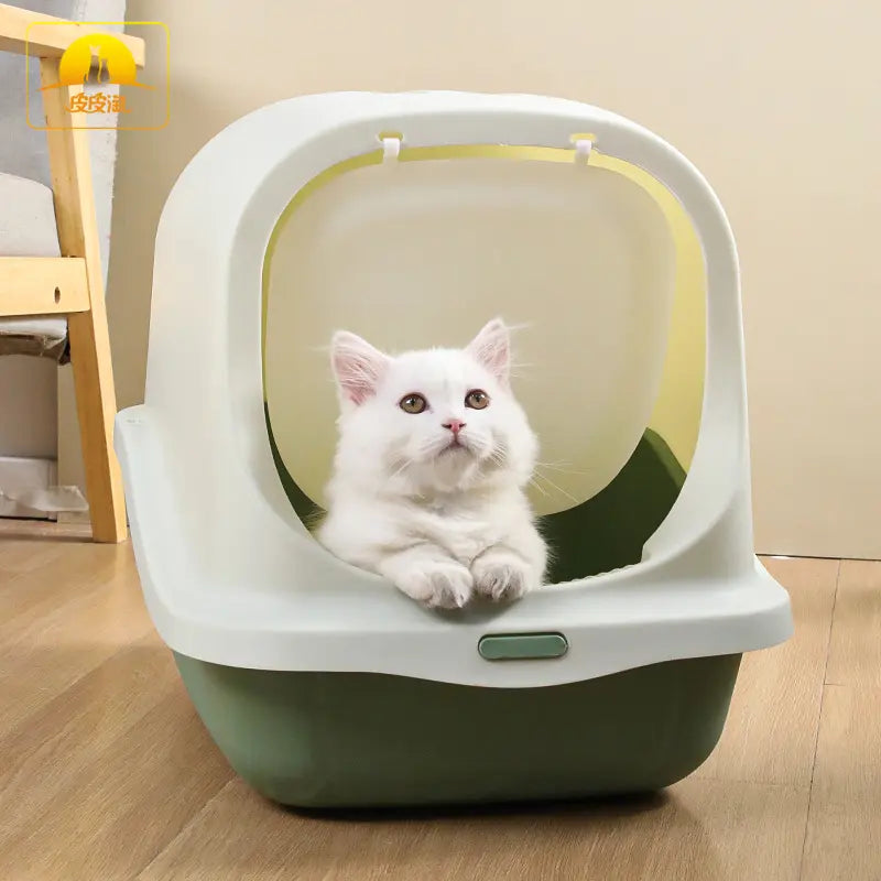 Premium Cat Litter Box – Stylish, Spacious & Smartly Designed