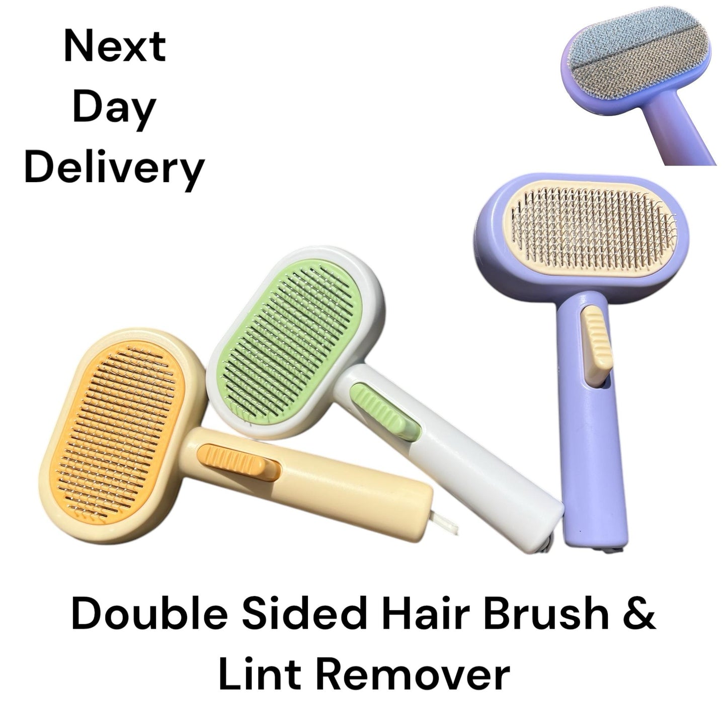 Double-Sided Pet Hair Brush & Lint Remover