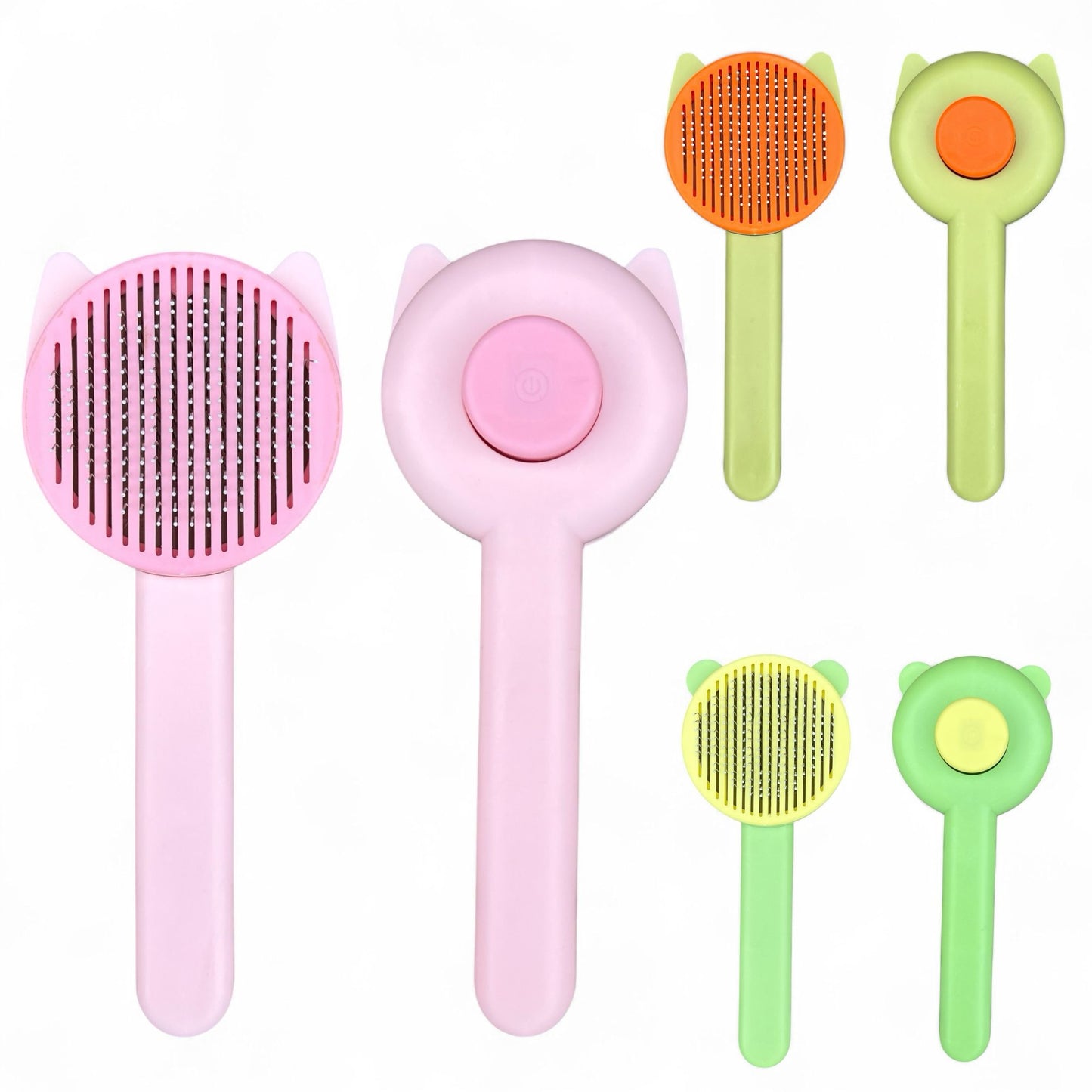 Self-Cleaning Cat Grooming Brush – Cute UK Deshedding Tool for Cats & Small Pets