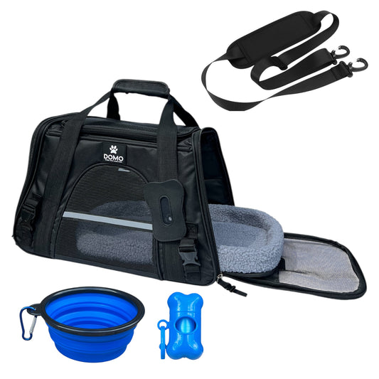 Domo Pet Carrier Bag UK – Airline Approved Pet Travel Bag (Medium & Large)
